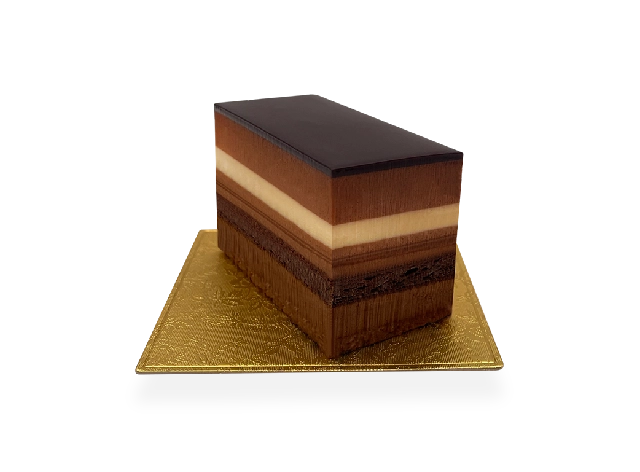 Image of a single serving of French Métisse pastry. Pierre and Michel your authentic French bakery