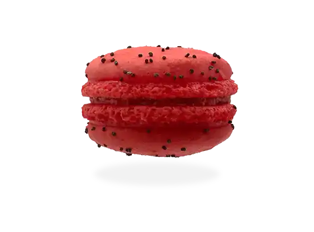 Image of French strawberry macarons by Pierre and Michel your authentic French bakery.