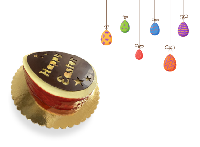 A romantic Valentine's Day cake "For Two" from Pierre and Michel Authentic French Bakery in New Jersey – a sweet celebration of love